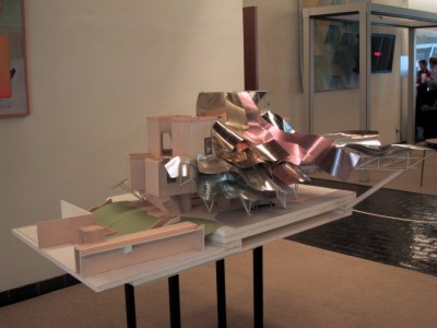 Model of Gehry's proposed Guggenheim Museum at New York